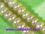 7-8mm natural pink color freshwater pearl strands